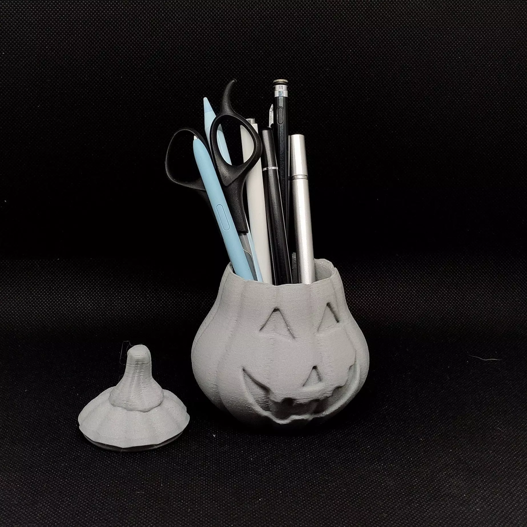 Jack O Lantern Pumpkin Planter STL Halloween Decor Digital File 3D print model_4