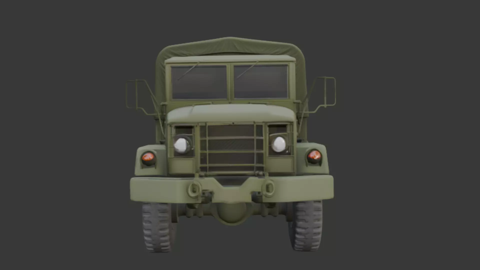 Military Cargo Truck 3D Model 3D model_6