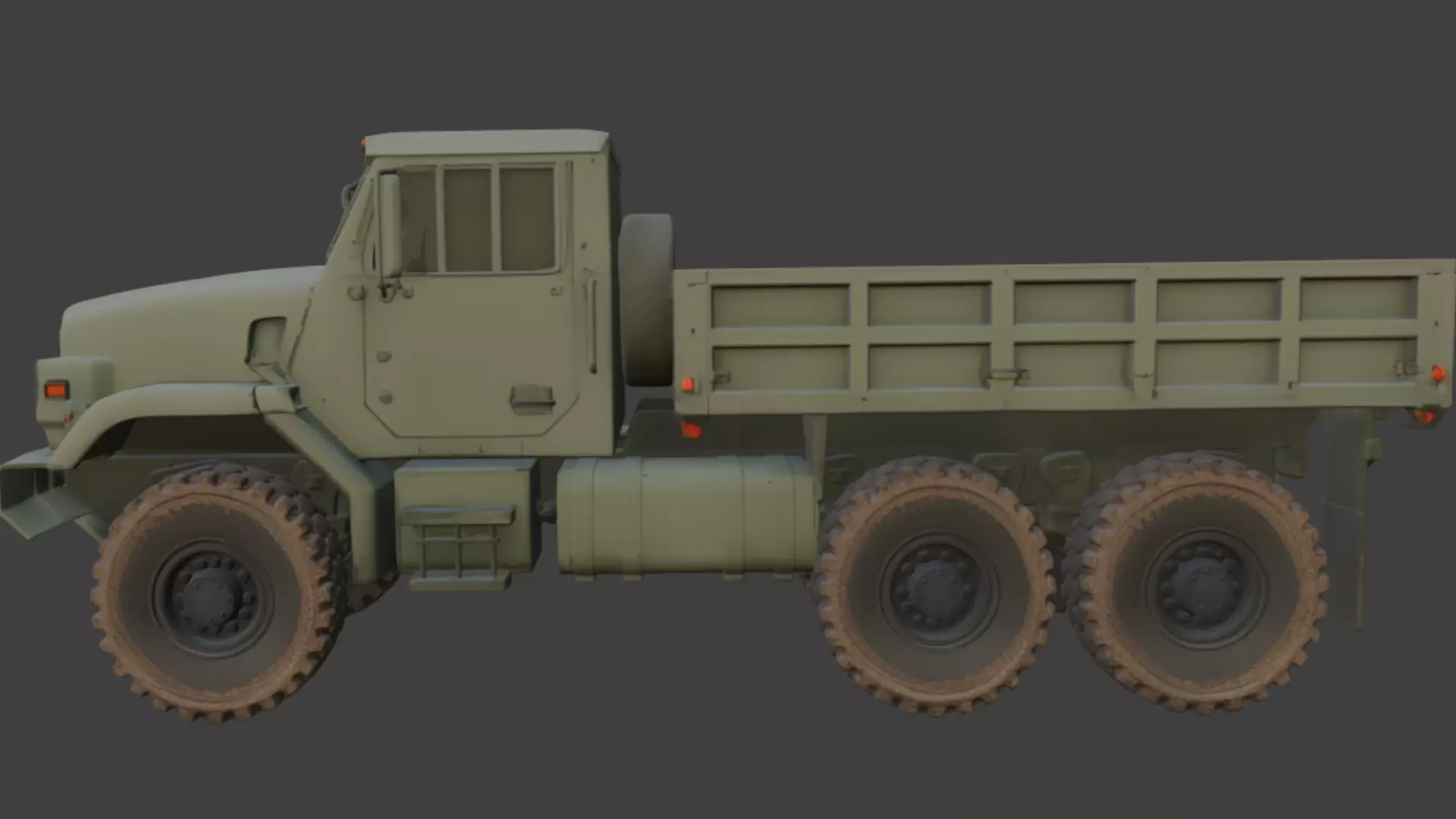 Military Cargo Truck 3D Model 3D model_2