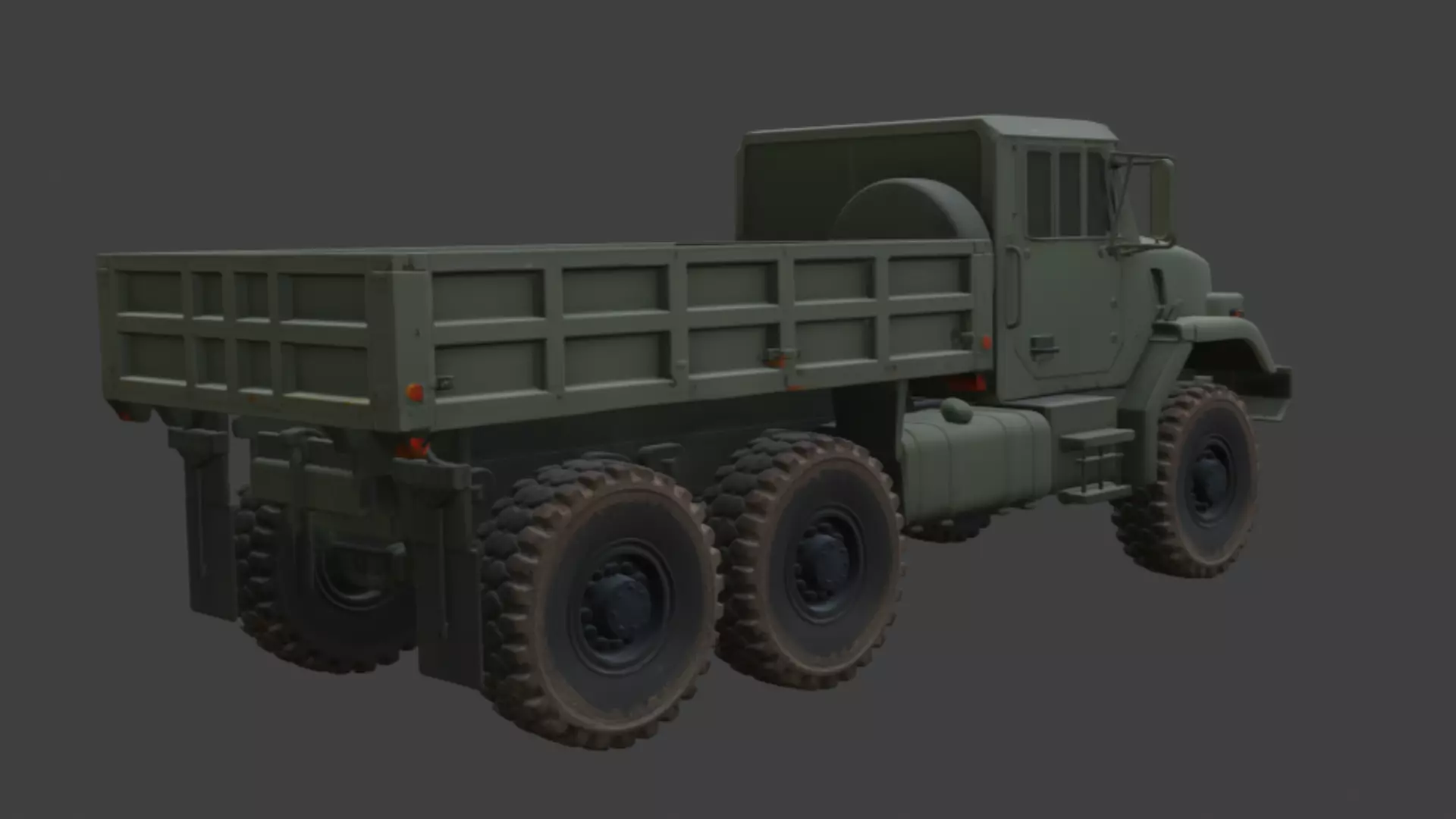 Military Cargo Truck 3D Model 3D model_5