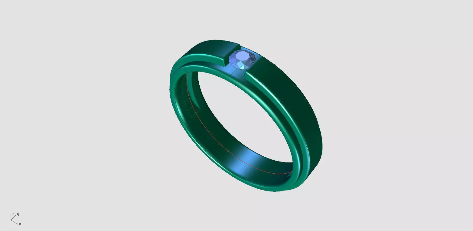 ZA006 MENRING 3D print model_7