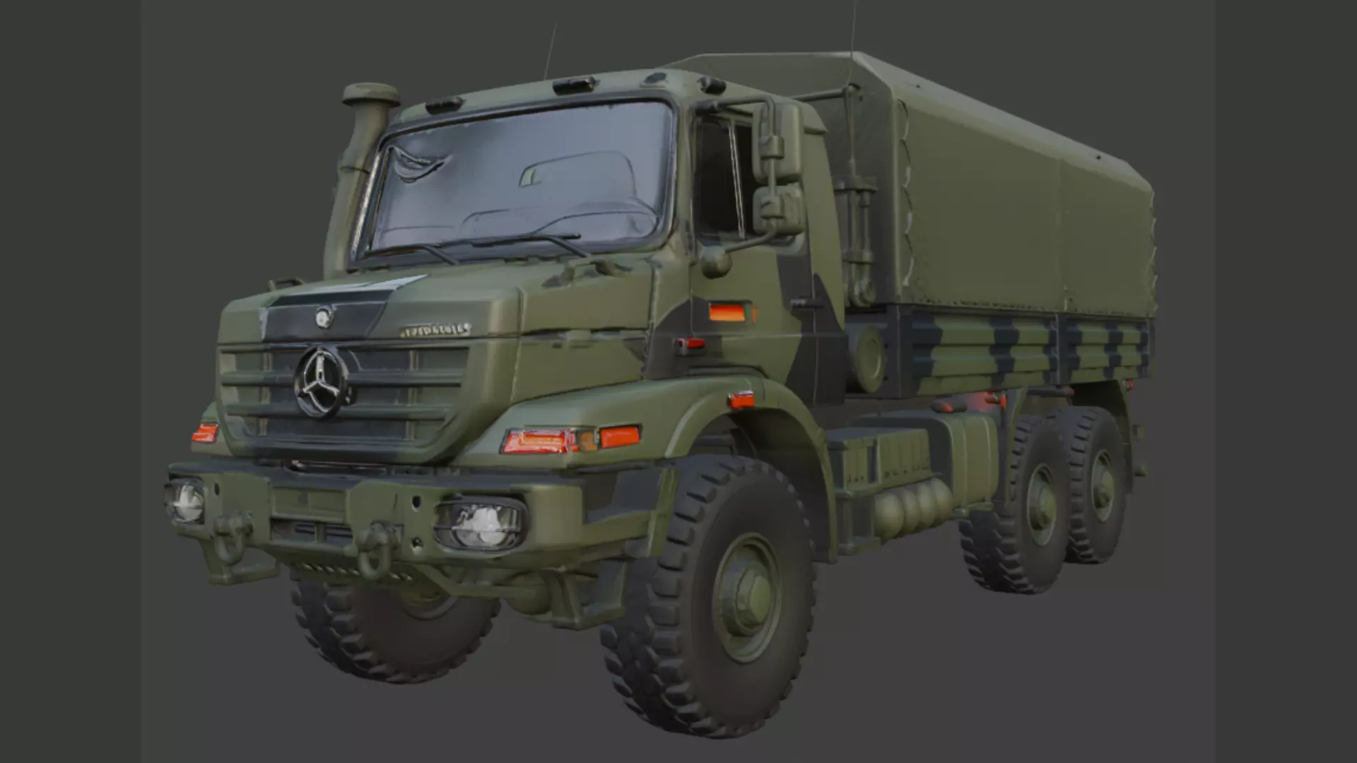 Military Truck 3D Model 3D model_0