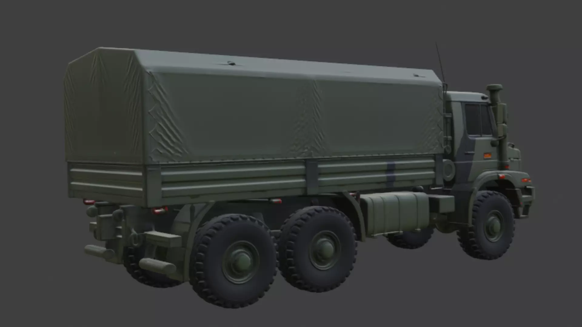 Military Truck 3D Model 3D model_4