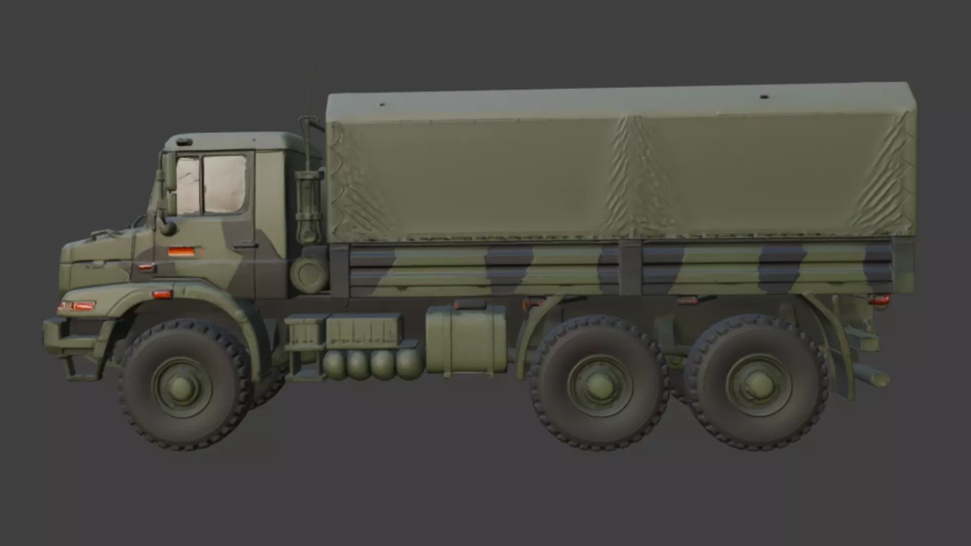 Military Truck 3D Model 3D model_1