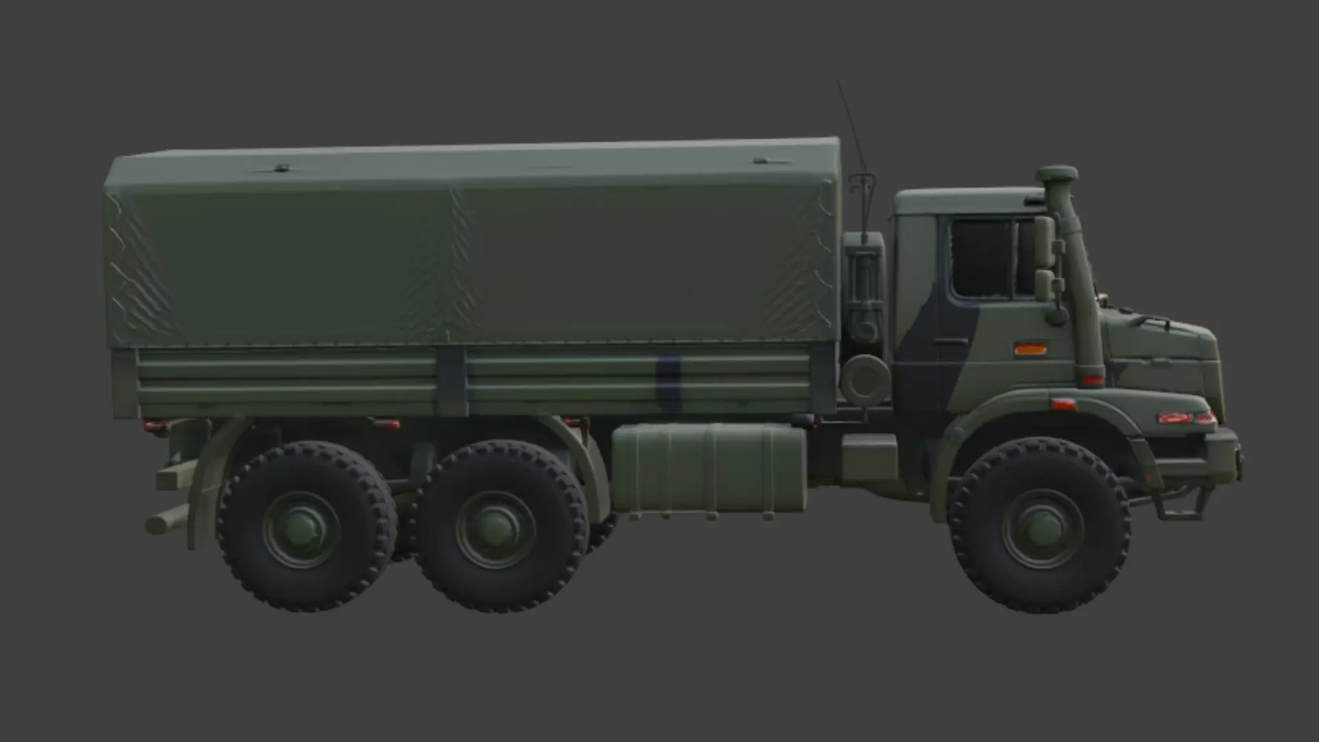 Military Truck 3D Model 3D model_5