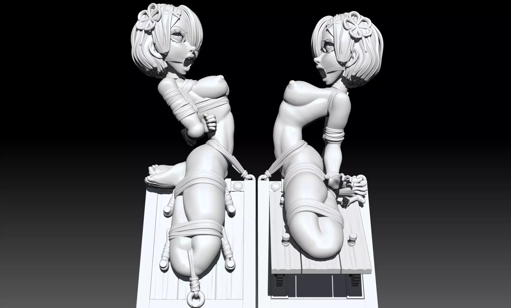 Rem Ram Re Zero NSFW Bondage Pack 3d print 3D print model_3