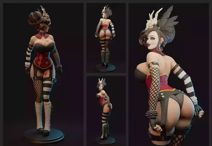 Mad Moxxi NSFW Borderlands STL for 3D Printing