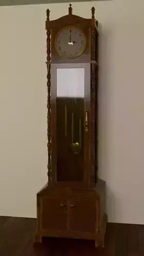 High Res Victorian Style Grandfather Clock