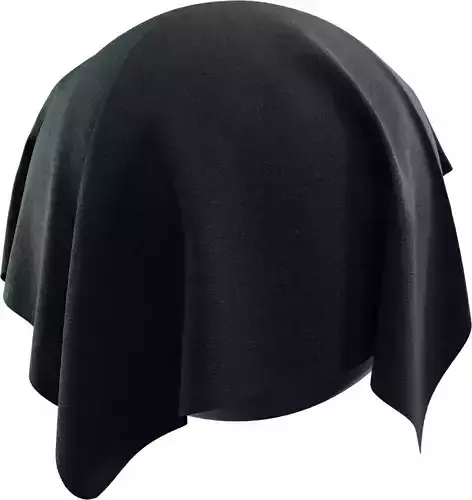 Black Crepe Fabric Texture PBR