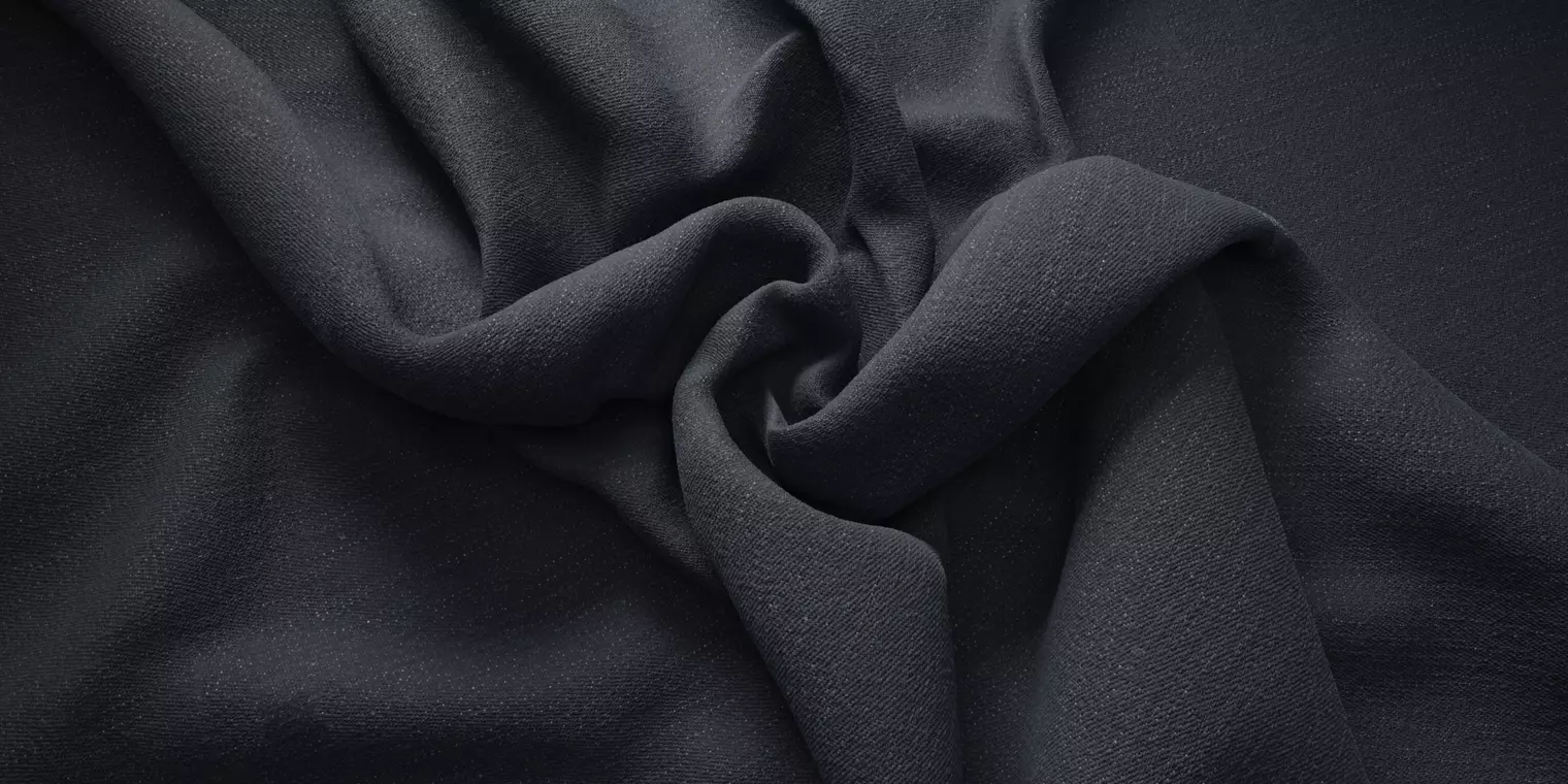 Black Crepe Fabric Texture PBR Texture_1
