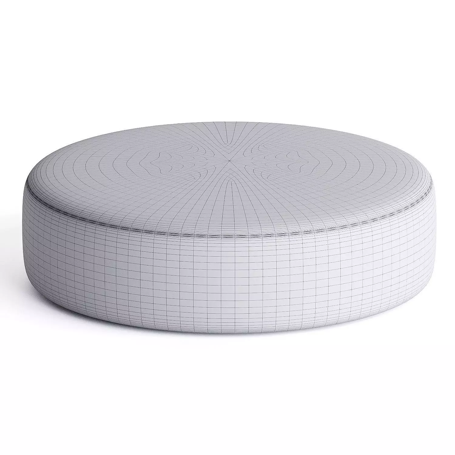 pouf blue 3 3D model_3