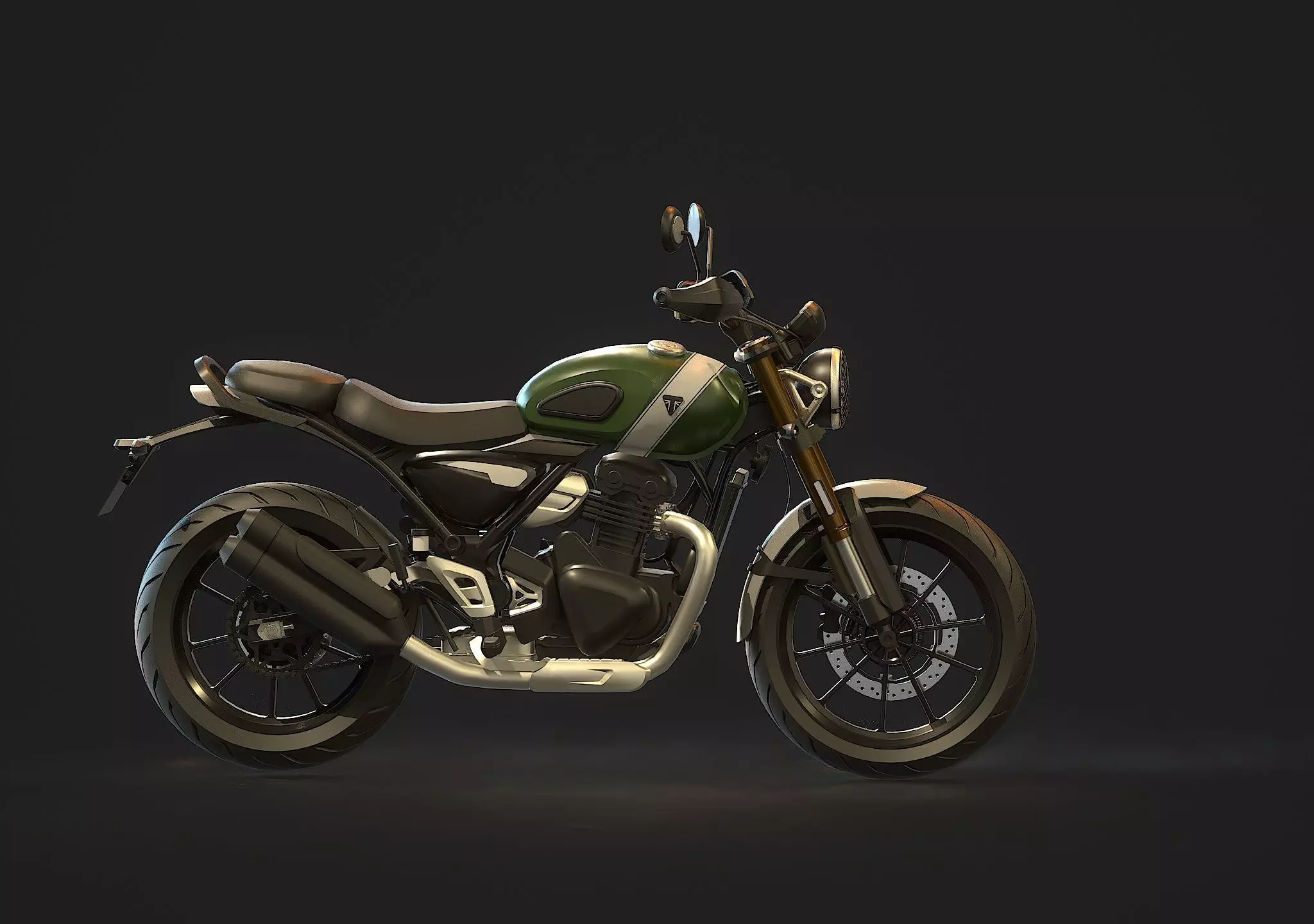 Base model Triumph Scrambler 400 X 2024 3D model_5