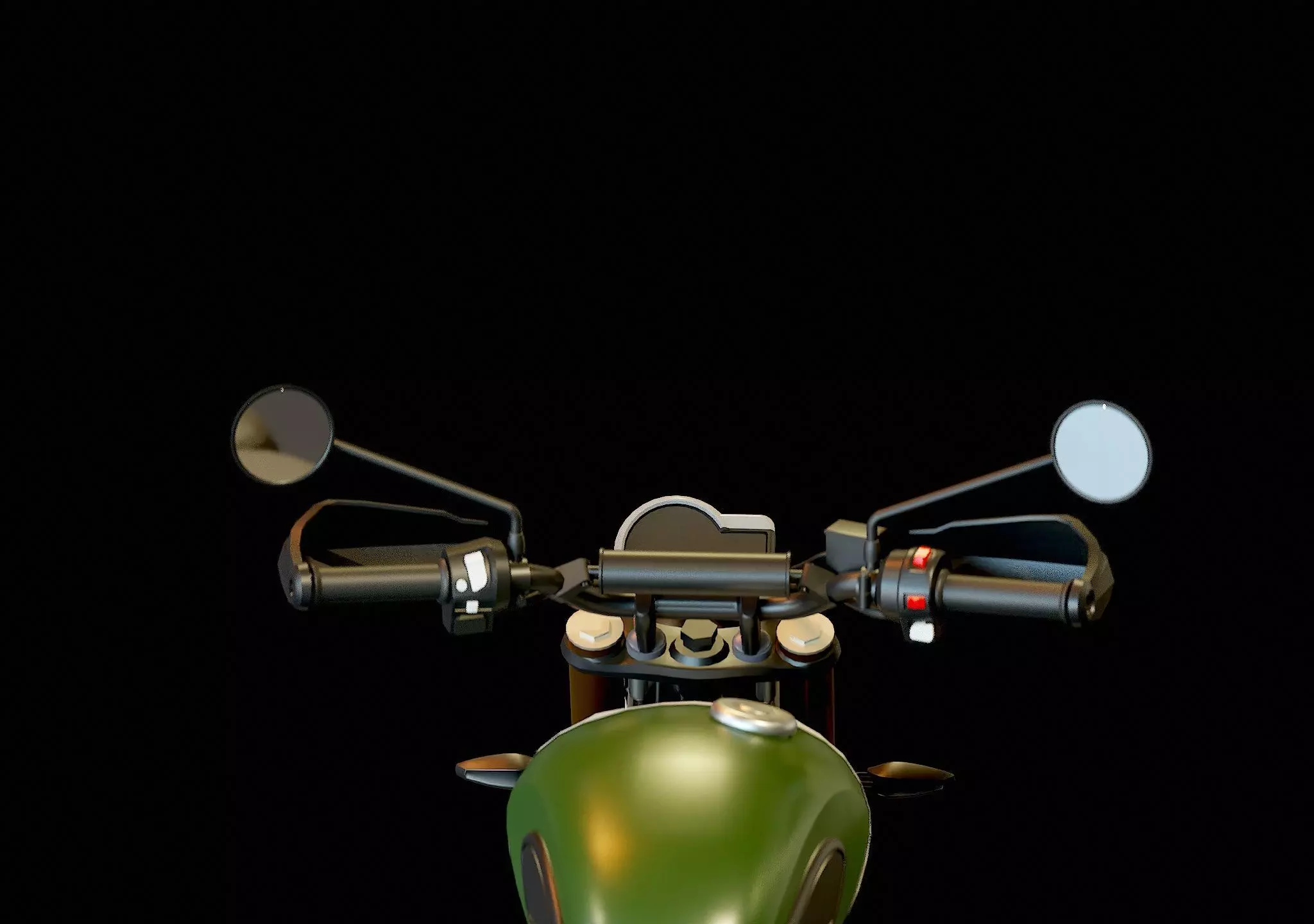 Base model Triumph Scrambler 400 X 2024 3D model_9