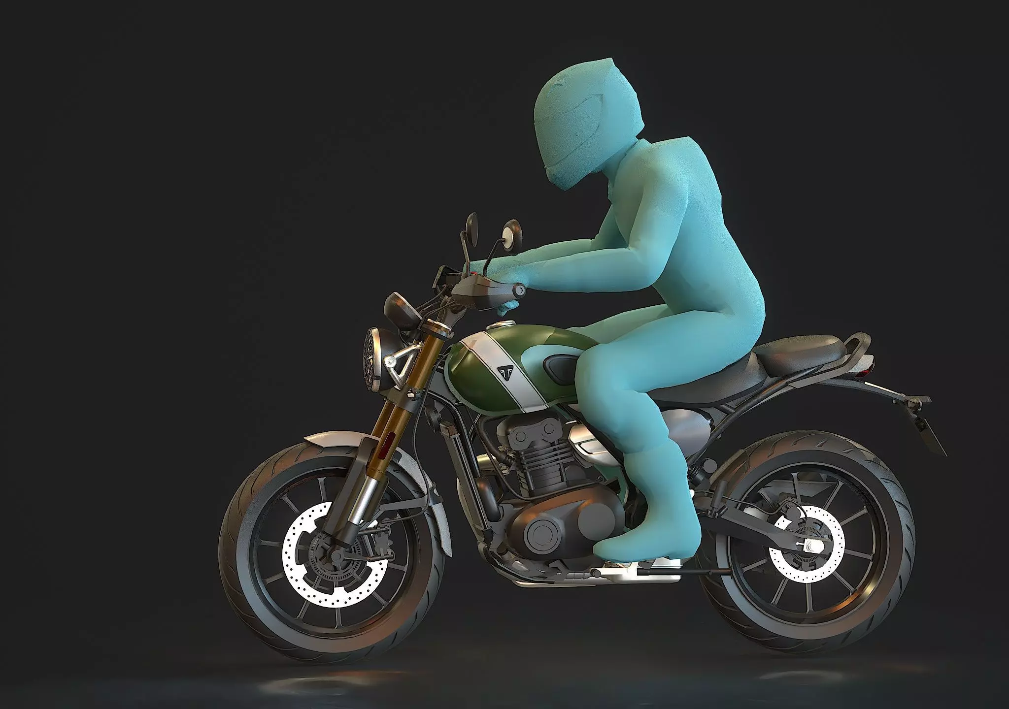 Base model Triumph Scrambler 400 X 2024 3D model_12