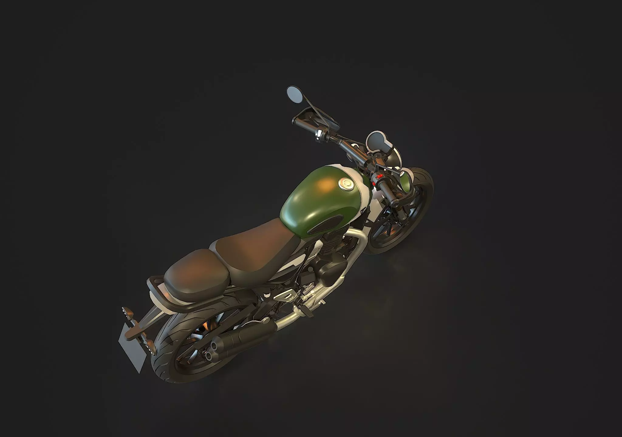 Base model Triumph Scrambler 400 X 2024 3D model_4