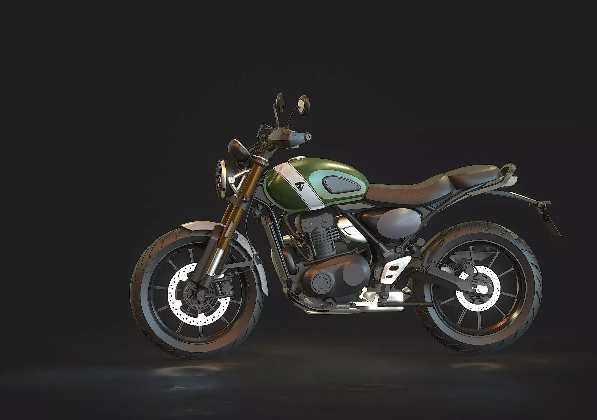 Base model Triumph Scrambler 400 X 2024 3D model_3