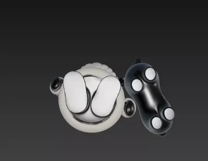 3D Santa Claus with Deer Christmas Scene 3D print model_17