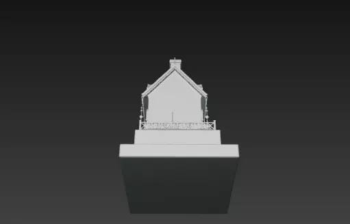 3D Christmas House with Deer Scene 3D print model_19