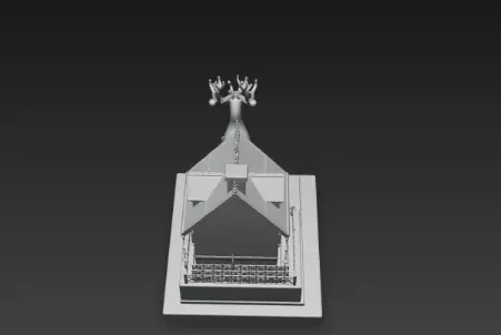 3D Christmas House with Deer Scene 3D print model_15
