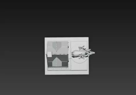 3D Christmas House with Deer Scene 3D print model_13