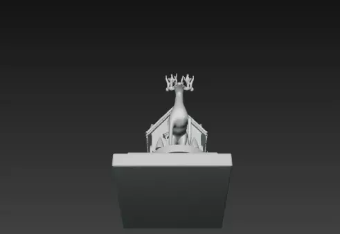 3D Christmas House with Deer Scene 3D print model_21