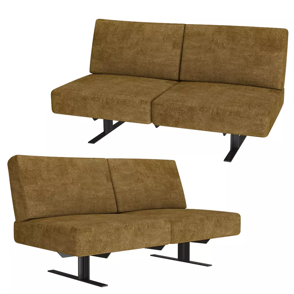 Modern Sofa Volo two seater Low-poly 3D model