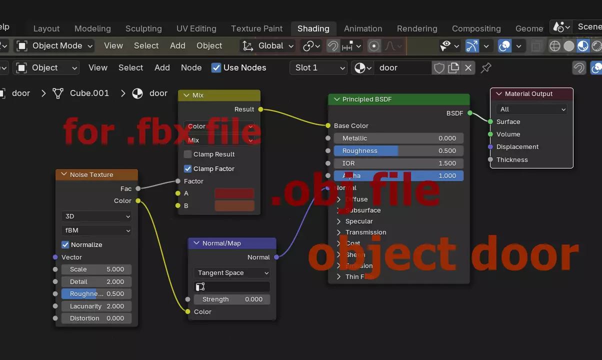 Porta classica lignea realistic wooden door 3D model 3D model_4