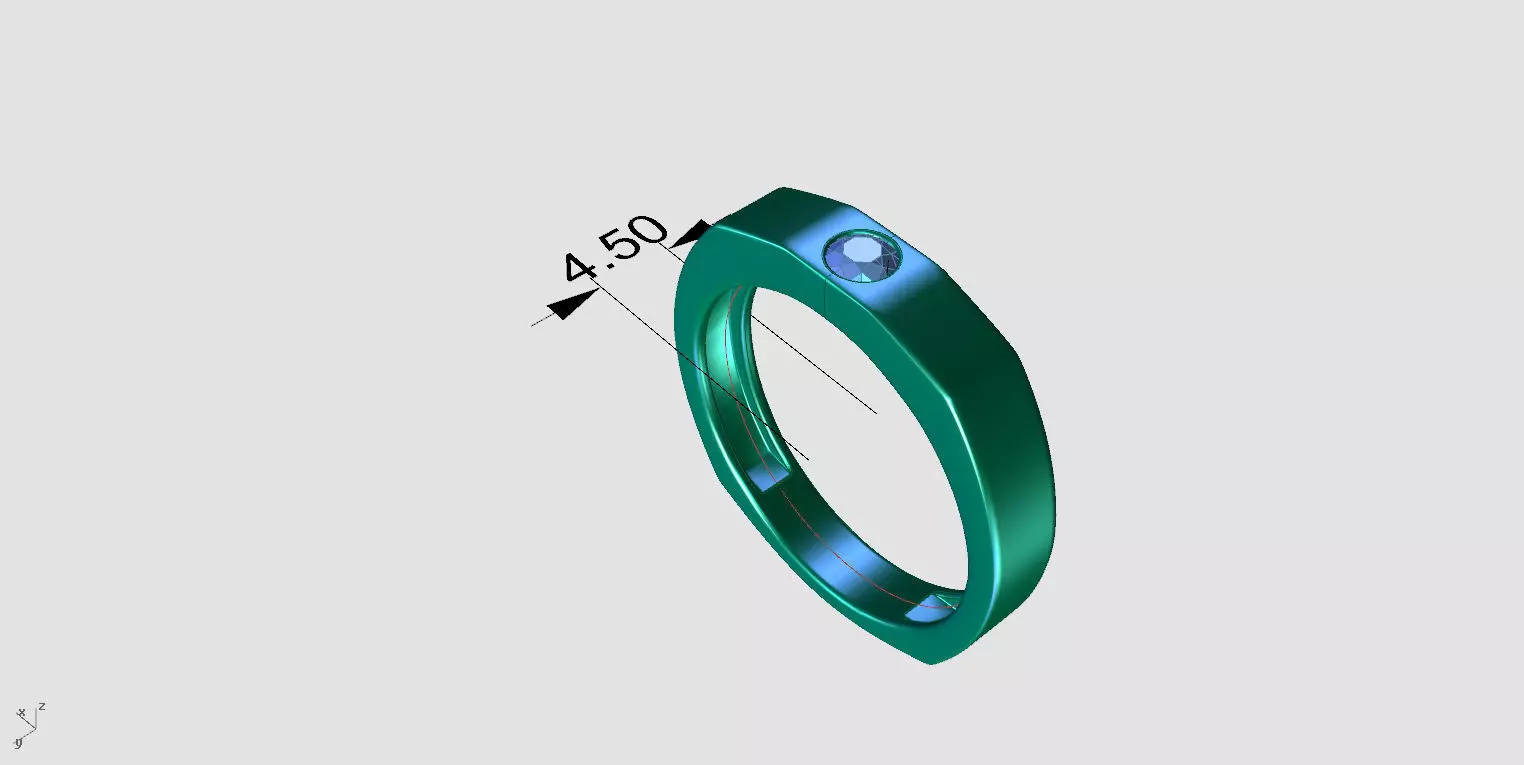 ZA009 MENRING 3D print model_7