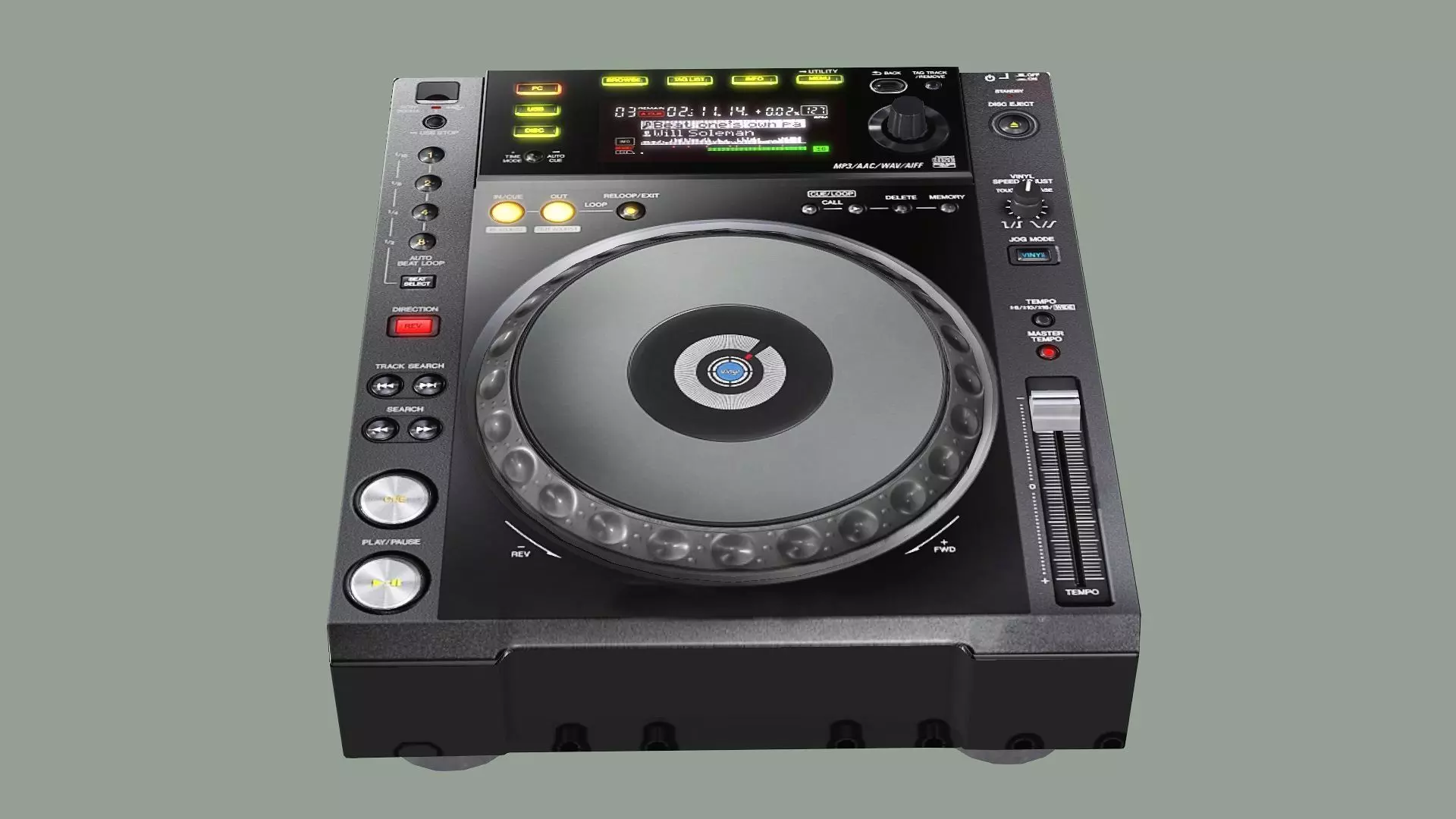 Pioneer Dj Native Traktor Music Set BLENDER 3D Model Low-poly 3D model_10