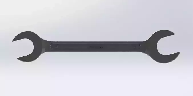16x17 Wrench Model by HCU TOOLS SolidWorks STEP STL 3D print 