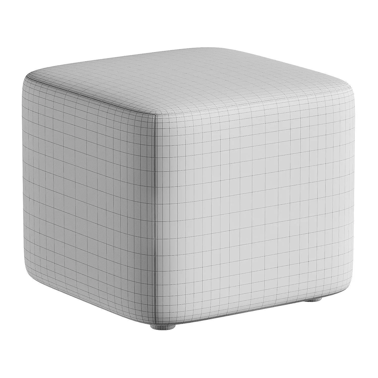 pouf green 4 3D model_4