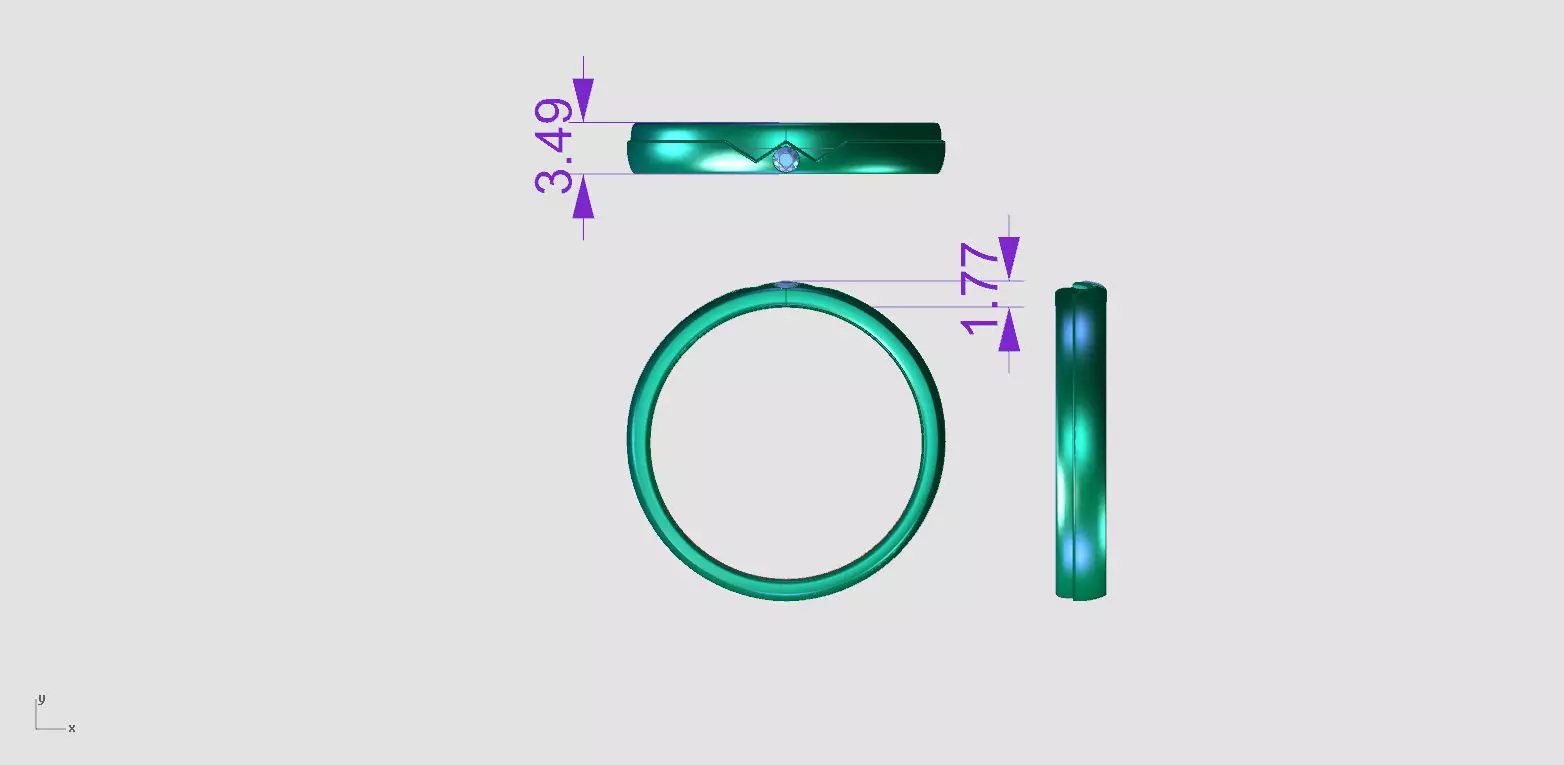 ZA011 MENRING 3D print model_7