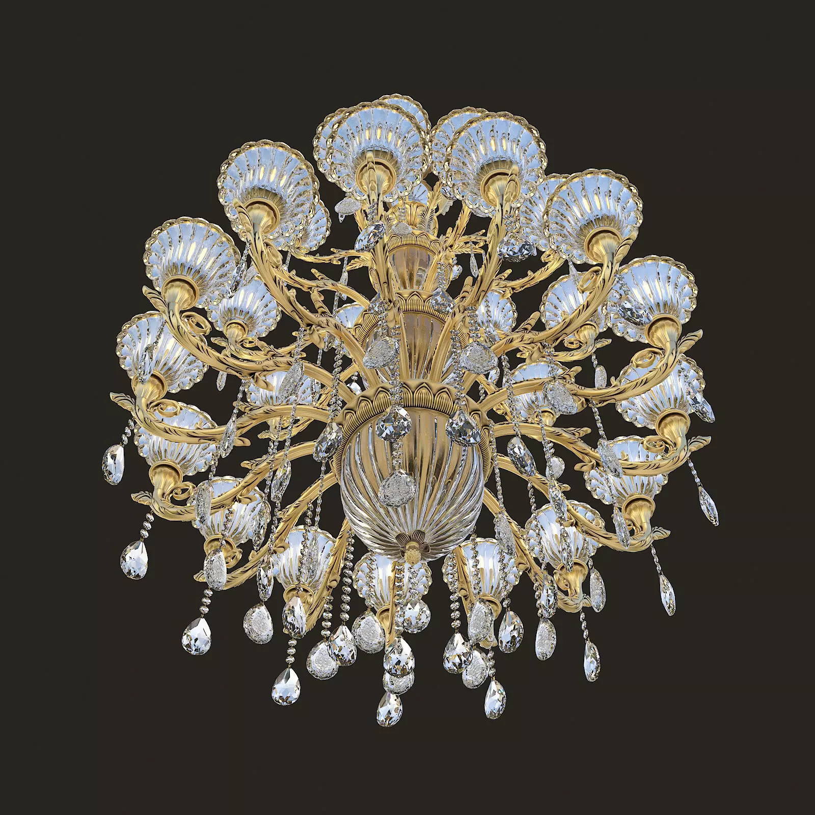 Classic Chandelier 2 3D model_6