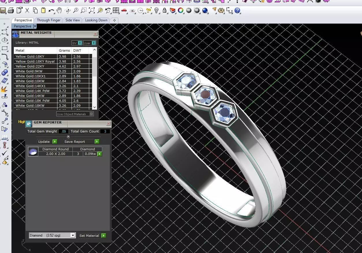 ZA012 MENRING 3D print model_8