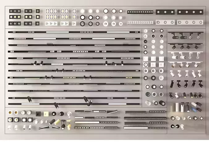 Modern downlights-spotlights-track lights