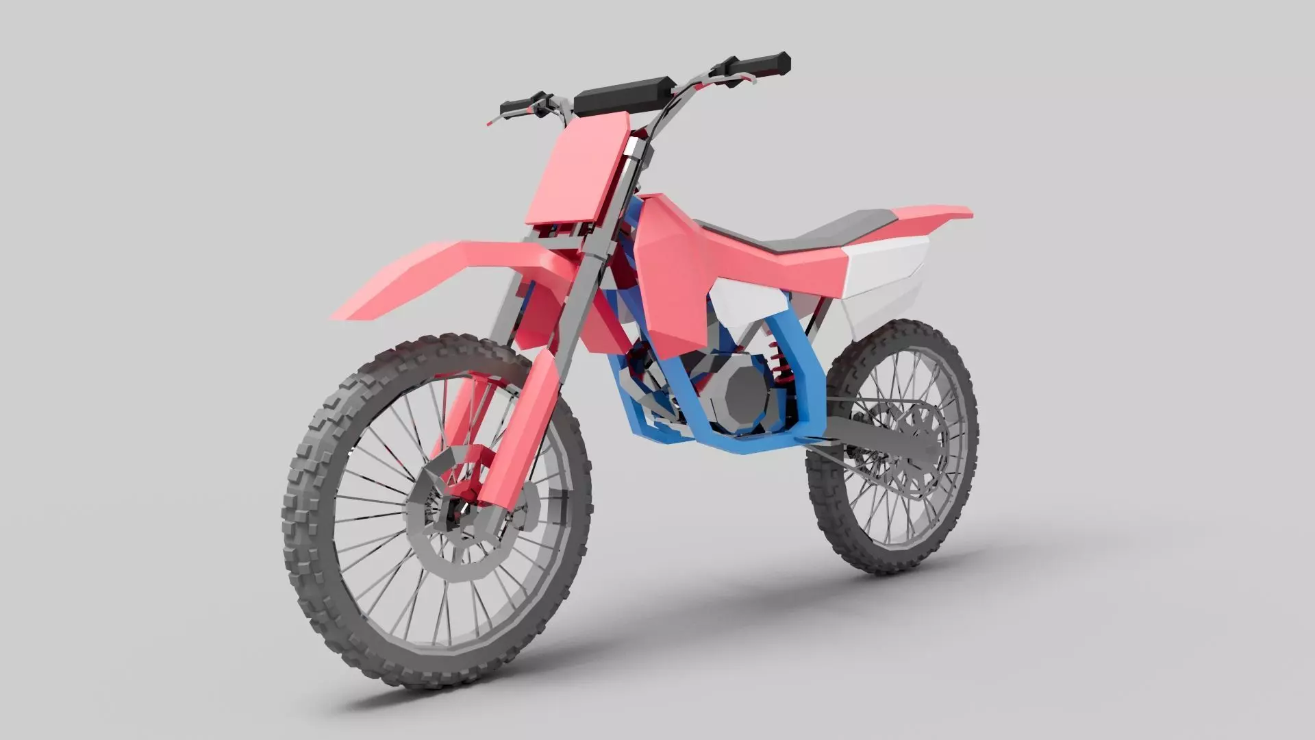 Cartoon Bike Pack - Rigged Motorbikes and Scooters Animation  Low-poly 3D model_12