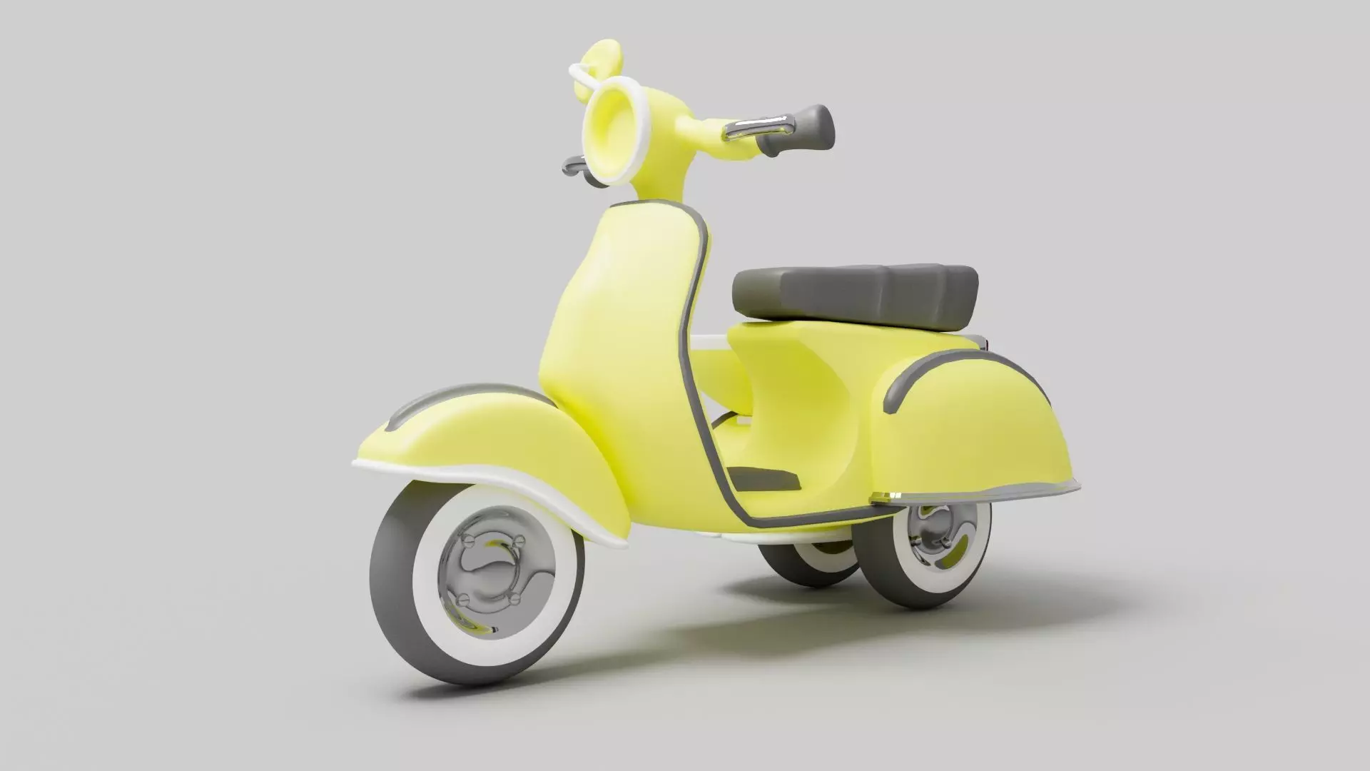 Cartoon Bike Pack - Rigged Motorbikes and Scooters Animation  Low-poly 3D model_18
