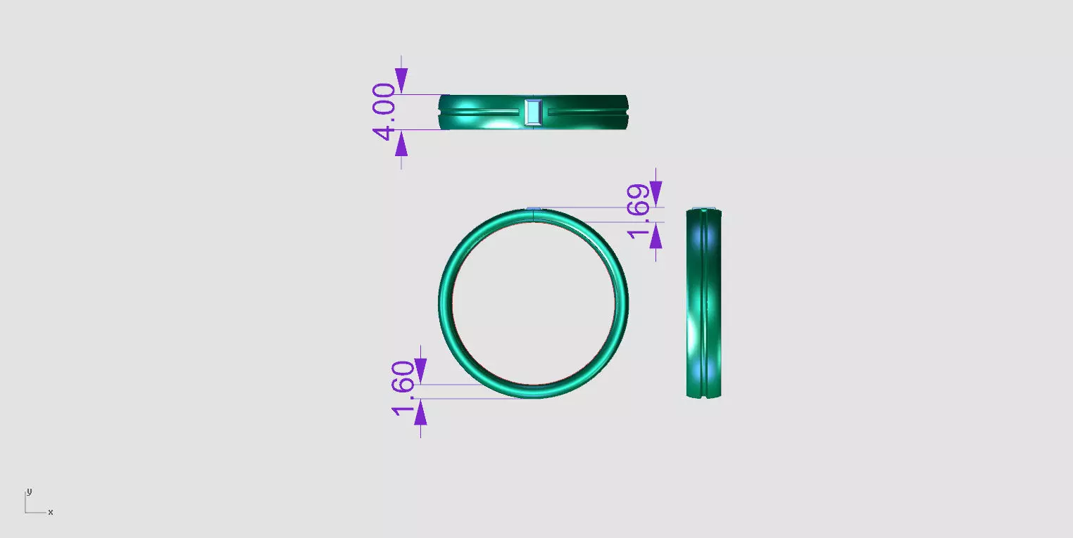 ZA013 MENRING 3D print model_7