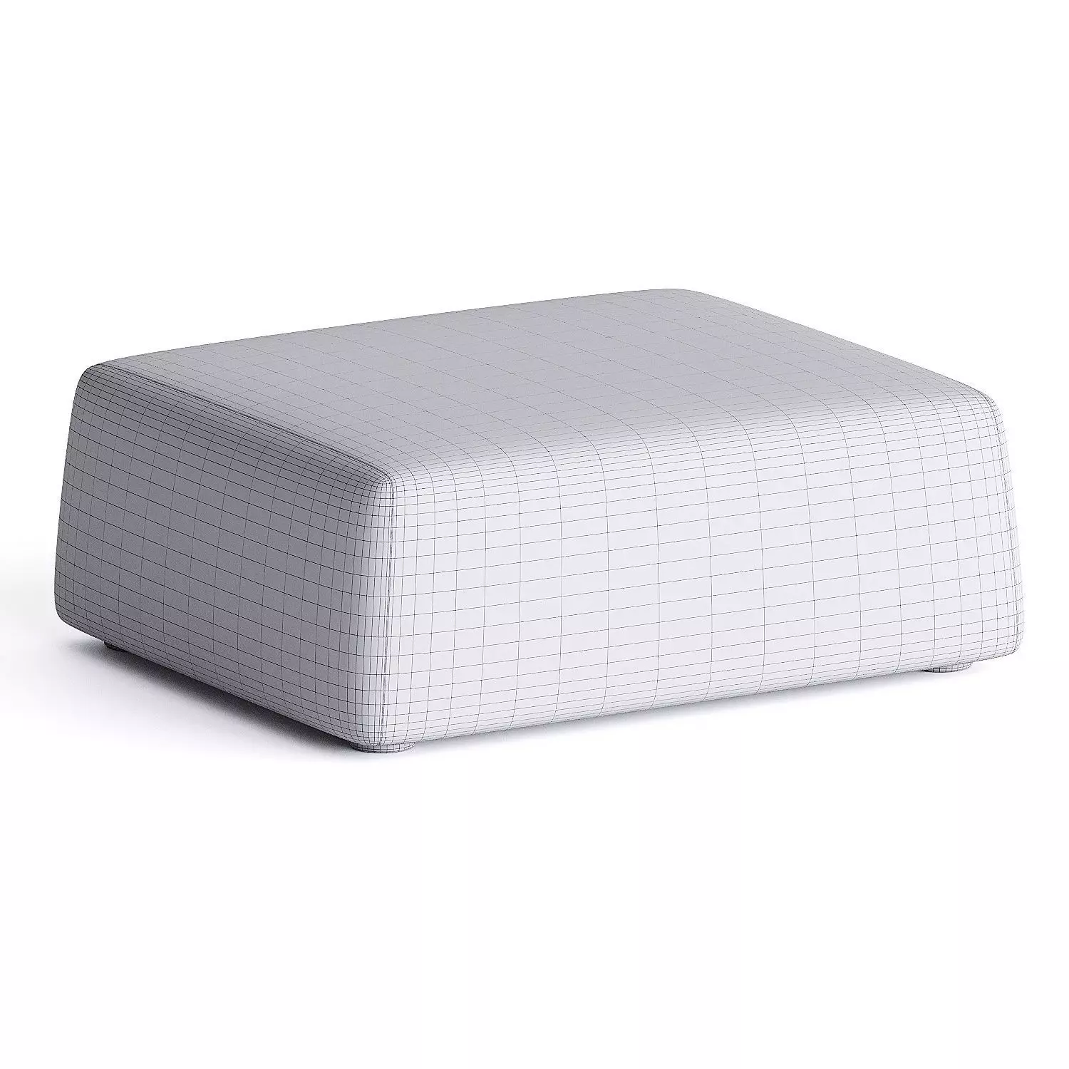 pouf blue 4 3D model_3