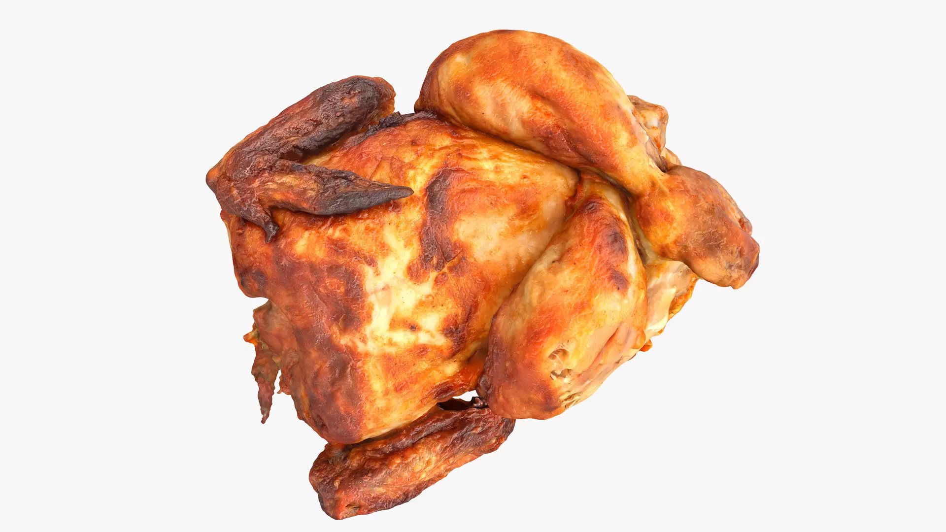 Chicken and a Parts Low-poly 3D model_9