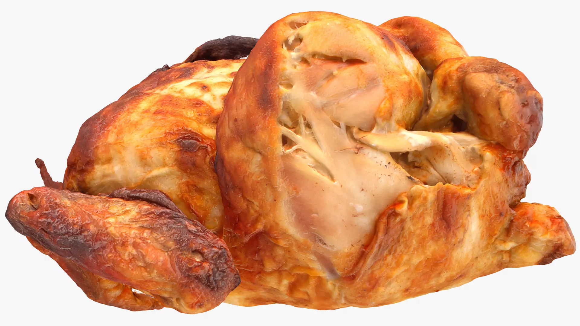 Chicken and a Parts Low-poly 3D model_6