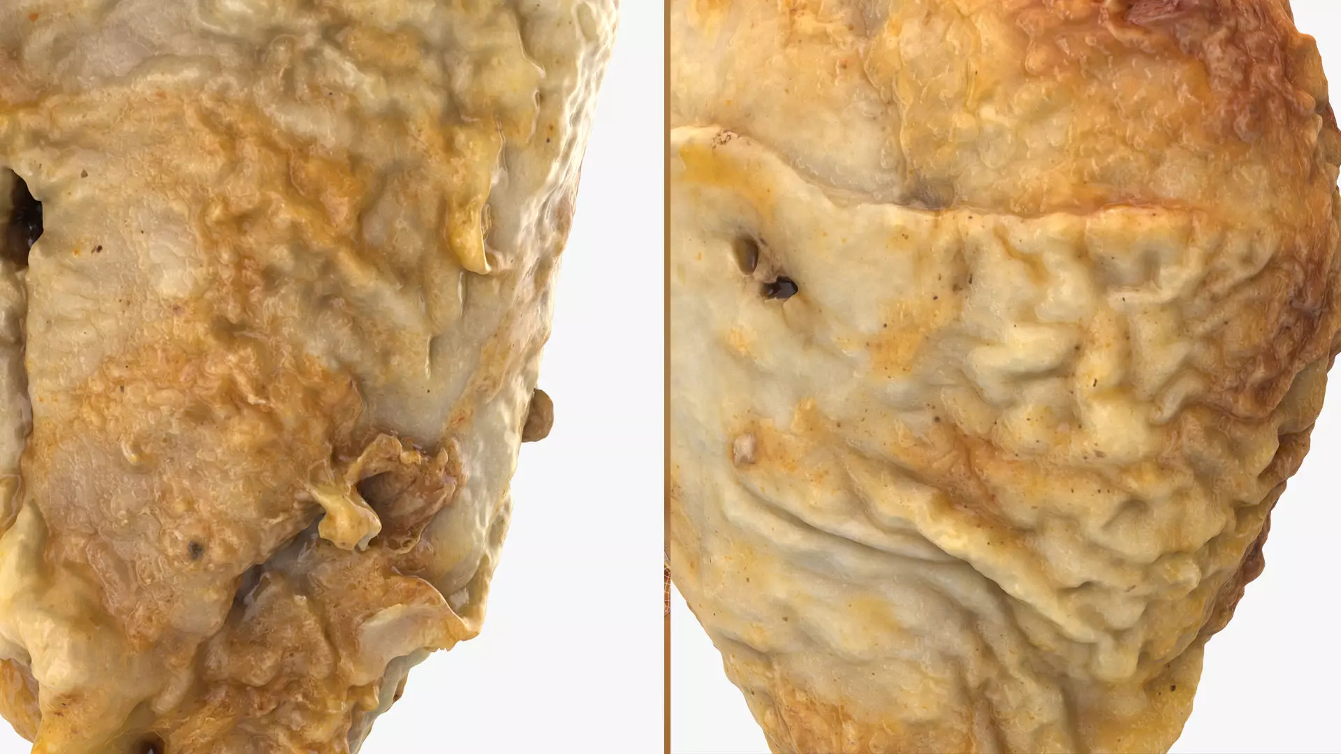 Chicken and a Parts Low-poly 3D model_17