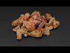 Chicken and a Parts Low-poly 3D model_1