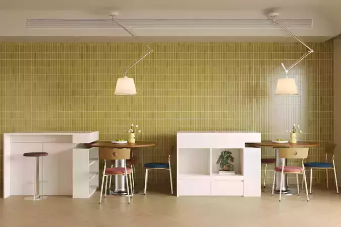 island table and chair combination