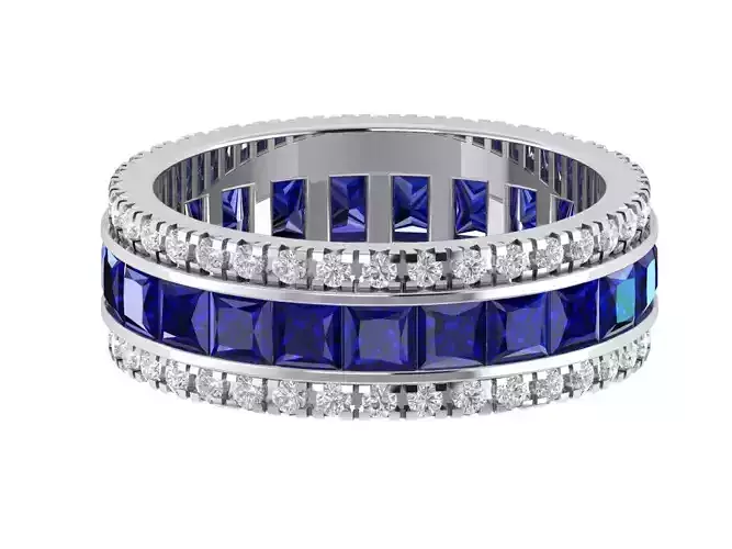 Princess Diamond Band Ring