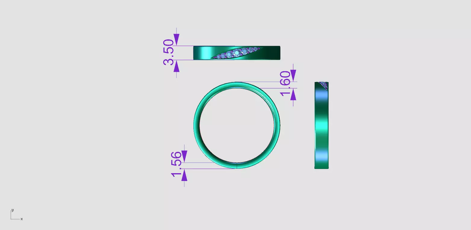 ZA017 MENRING 3D print model_6