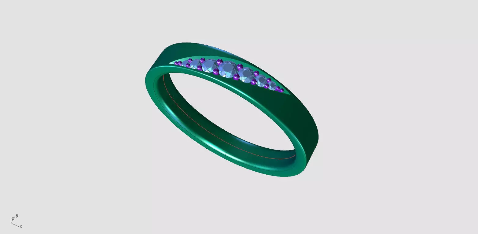ZA017 MENRING 3D print model_7