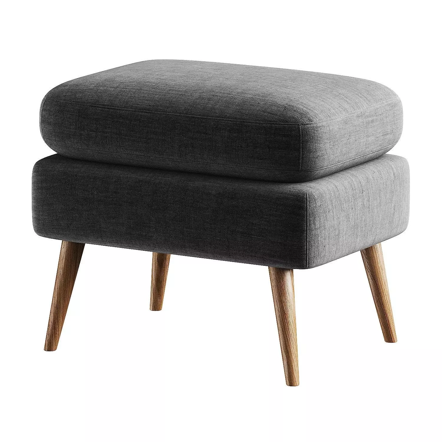 pouf white 5 3D model_4