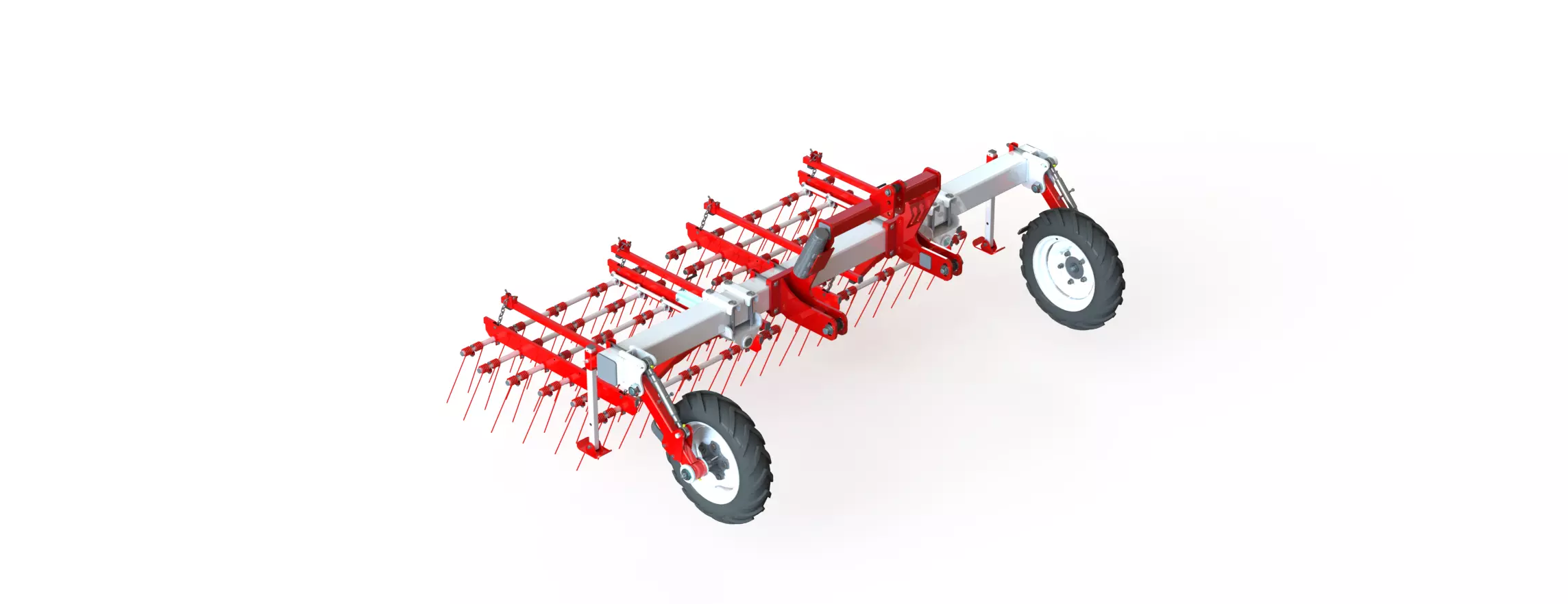 WG 0009 - Complete range of 5 flex harrow 3D model_10