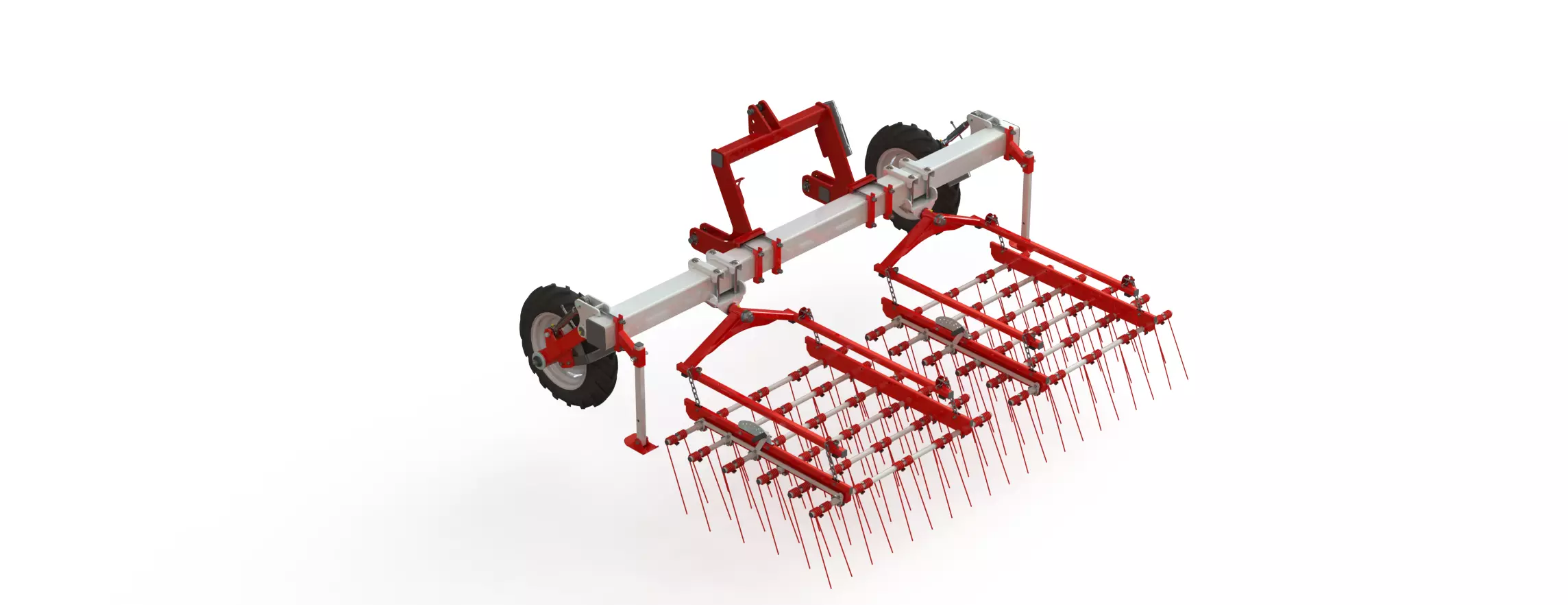 WG 0009 - Complete range of 5 flex harrow 3D model_8
